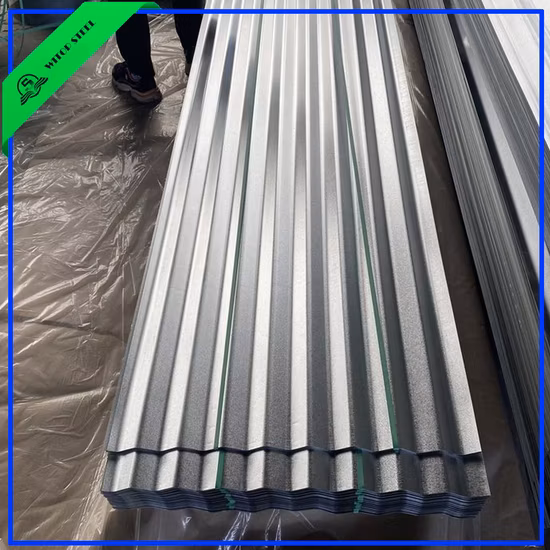 Chapa ondulada galvanizada pré-pintada com revestimento de cor PPGI Galvalume laminada a frio PE HDP chapa ondulada pré-pintada para telhado