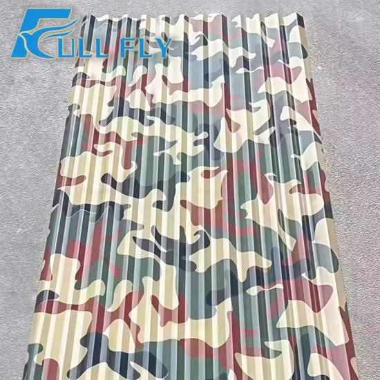 Material de construção Chapa de telha de aço pré-pintada corrugada PPGI/PPGL 0,12-1,5 mm