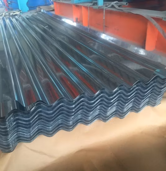 Chapa de perfil sinusoidal para telhado de aço galvanizado Chapa de telhado de aço corrugado